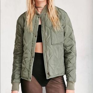 Silence + Noise Quilted Liner Bomber Jacket